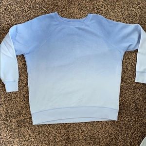 american eagle ombré fade oversized crew neck